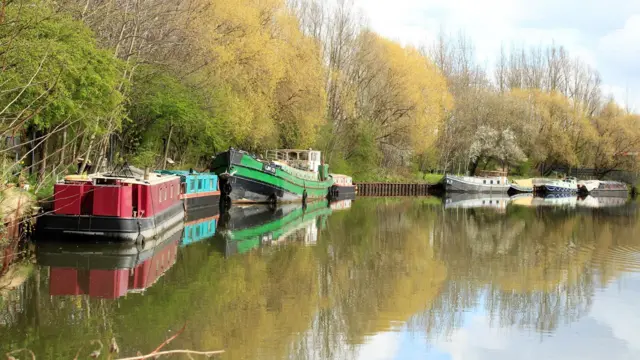 A tranquil spot on a river in Leeds