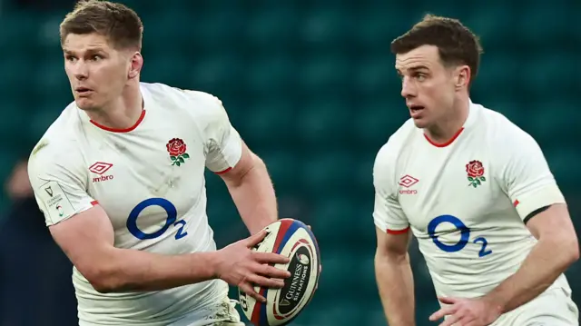 Owen Farrell and George Ford