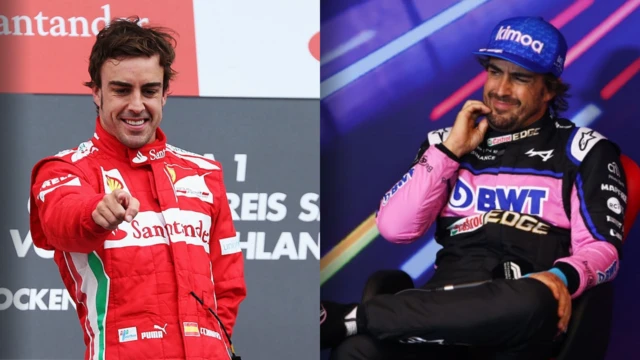 Fernando Alonso in 2012 and 2022