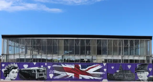 Mural at Great Yarmouth train station