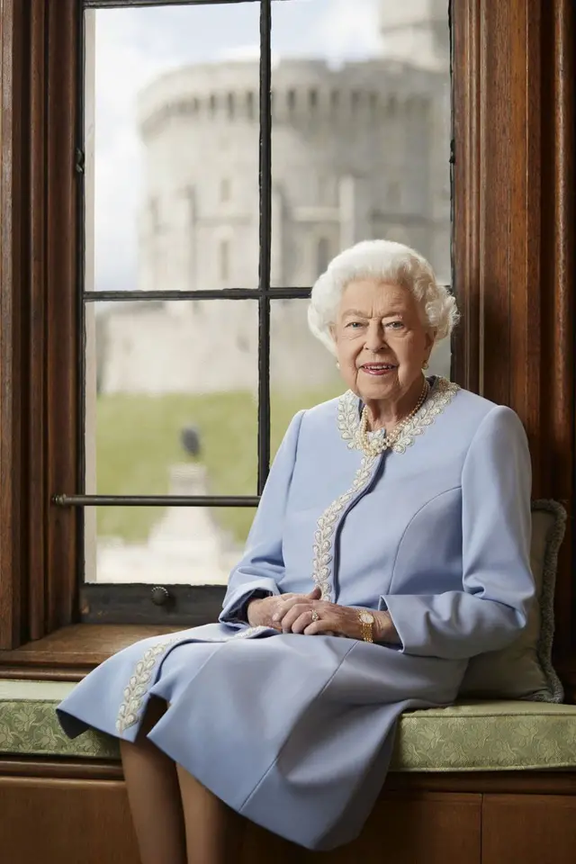 The official photograph of Queen Elizabeth II, released to mark the Platinum Jubilee