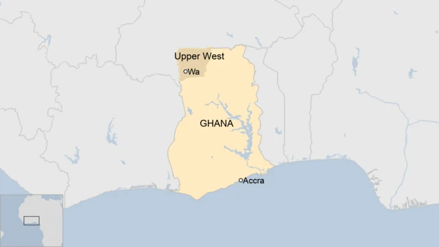 A map of Ghana