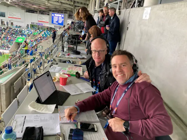 The BBC Radio 5Live Commentary team