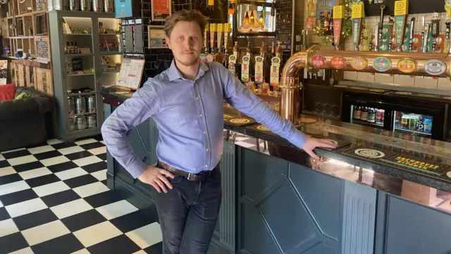 Pub manager Josh Ogden is photographed in Portsmouth's Brewhouse & Kitchen