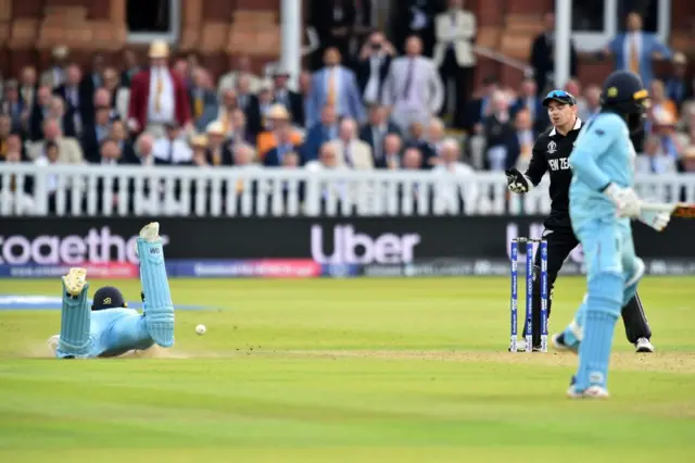 Ben Stokes inadvertent deflection during the 2019 World Cup final