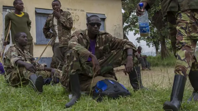 M23 rebels pictured in Uganda in 2014