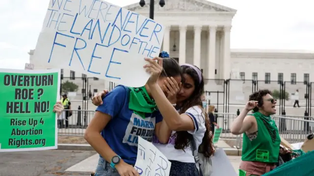 Pro-choice protesters in Washington