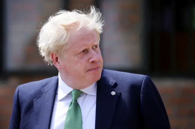 Prime Minister Boris Johnson in Kigali, Rwanda, 23 June 2022