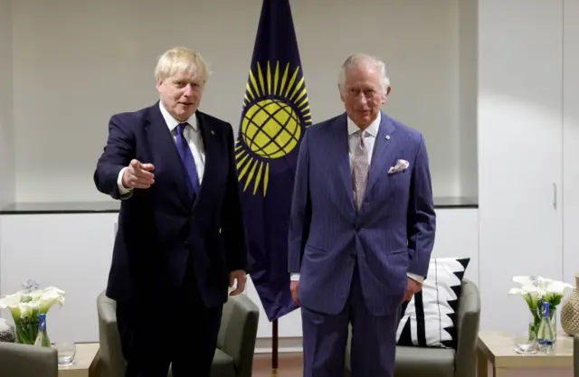 Prime Minister Boris Johnson and Prince Charles