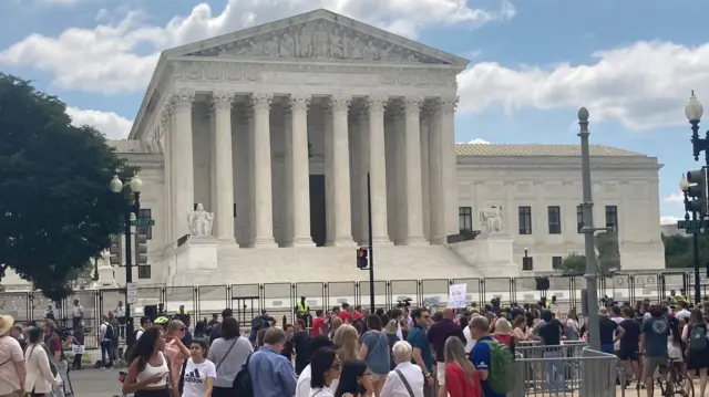 Outside the Supreme Court