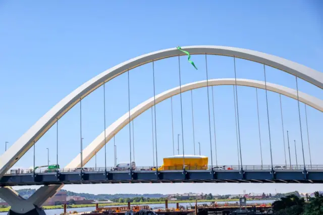 Protest on the Frederick Douglass Memorial Bridge