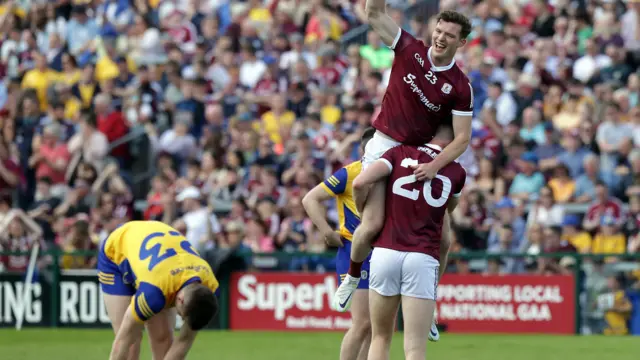 Galway celebrate winning the Connacht championship