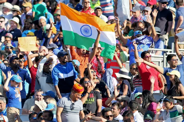 India supporters filled the stands at Malahide in the 2018 series