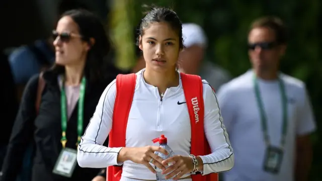 Emma Raducanu at Wimbledon