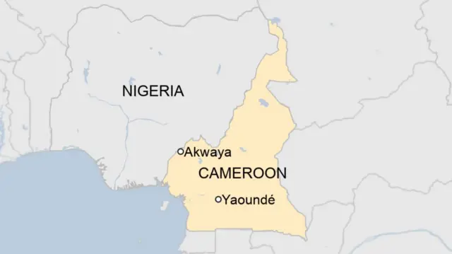 A map of Cameroon