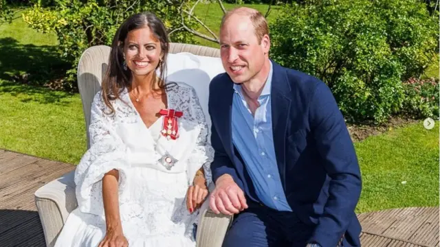Dame Deborah James and Prince William