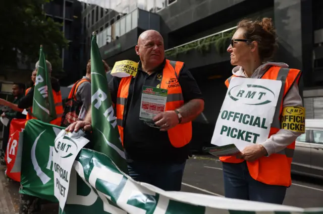 RMT picket line