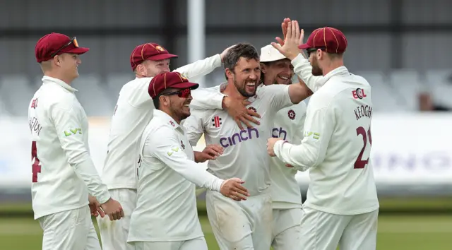 Northants celebrate.