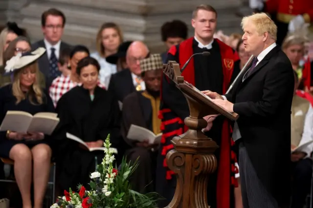 Boris Johnson at St Paul's