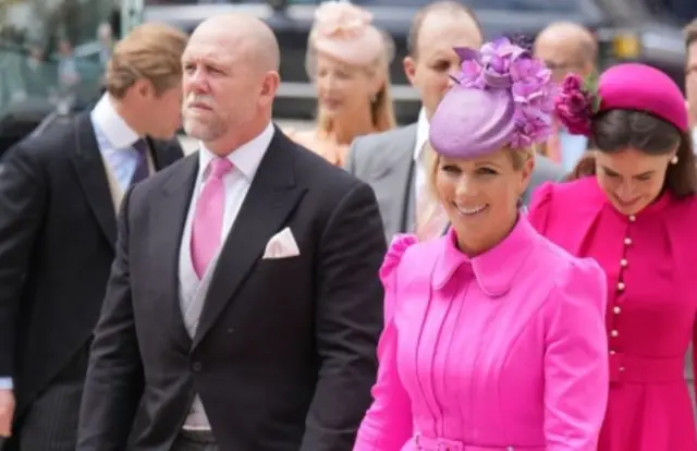 Zara and Mike Tindall at the Guildhall