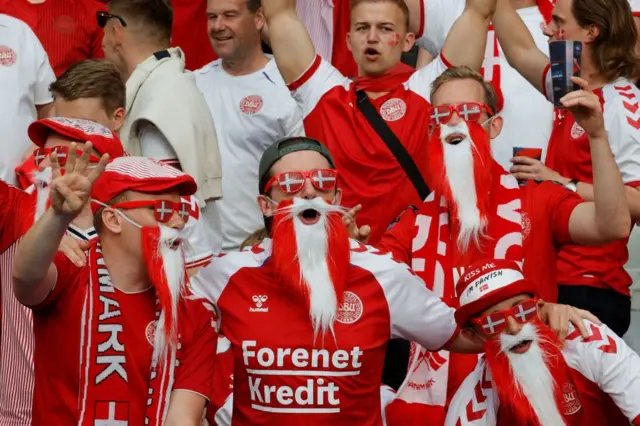 Denmark fans