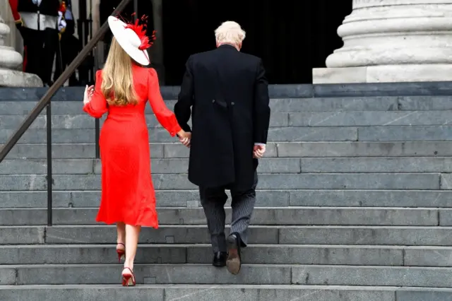 Boris Johnson and his wife Carrie