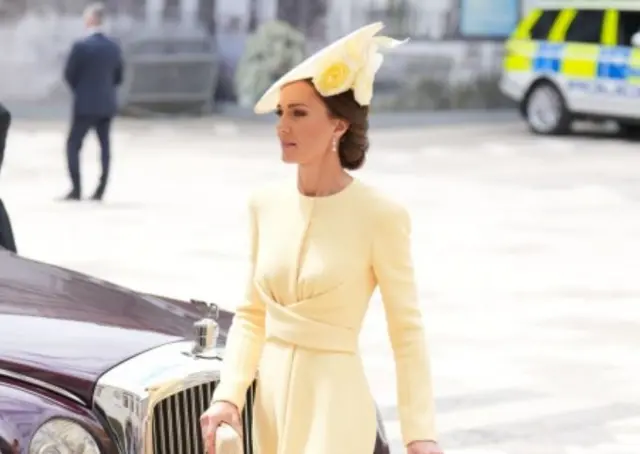 Duchess of Cambridge arrives at the Guildhall