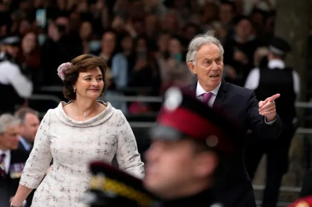 Cherie and Tony Blair