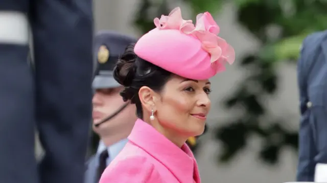 Priti Patel attends the National Service of Thanksgiving at St Paul's Cathedral