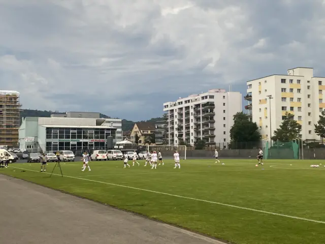 England players complete cool-down