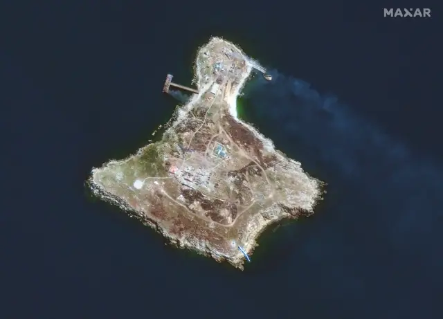 Overview of Snake Island on 30 June 2022