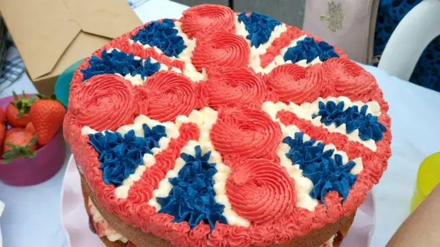 Jubilee cake at Marlborough street party