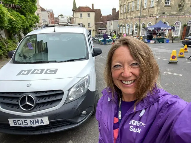 Krystyna O'Brien of BBC Radio Sussex in Petworth