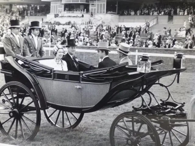 Queen and Prince Philip at the Royal Parade at Ascot