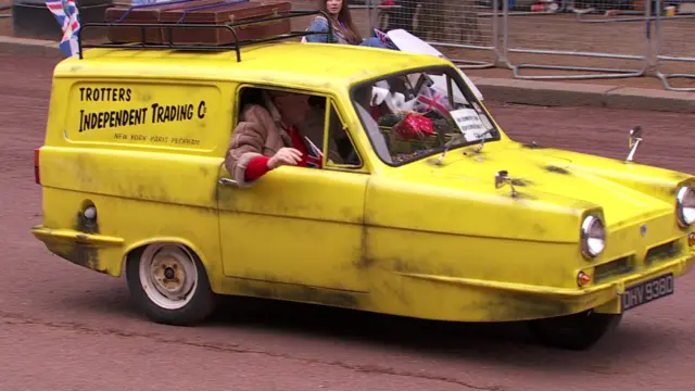 the Reliant Robin, a small three-wheeled car produced by the Reliant Motor Company