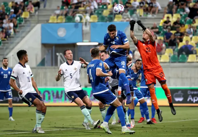 Northern Ireland have an attempt on goal