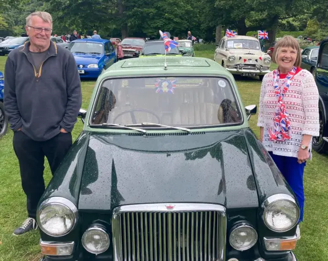 Terry and Marion King at the East Yorkshire Thorougbred Classic Car rally in Bridlington.