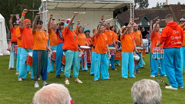 Samba drummers at Bearsted