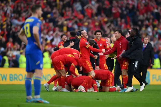 Wales celebrate