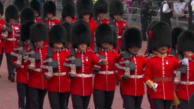 Military parade along the Mall