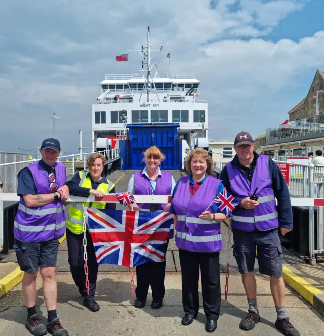 Ray Mckee, Natasha Spice, Charlotte Windsor, Joyce Knapp and Nik Taylor in Yarmouth