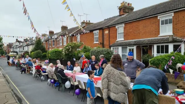 Jubilee street party in Ranelagh Road, Felixstowe