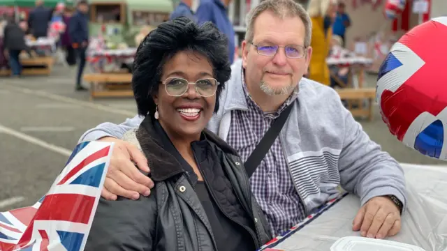 Elphia Clarke and her husband in Sudbury