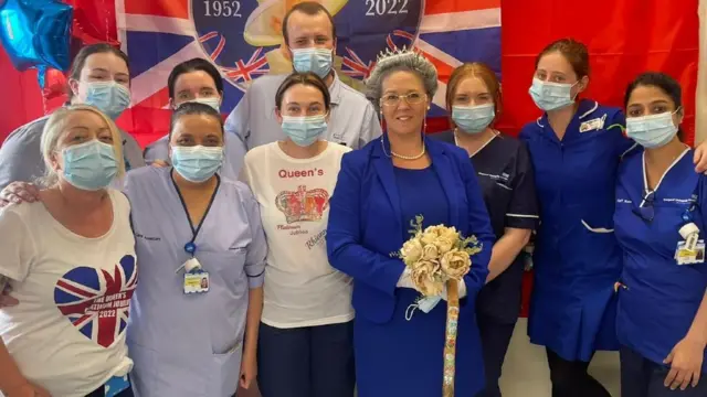 Joanne Hazell and team at Aintree Hospital