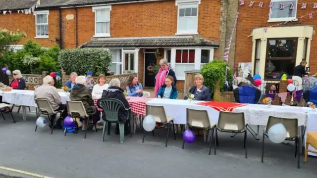 Jubilee street party in Ranelagh Road, Felixstowe