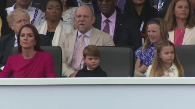 The Duchess of Cambridge with Prince Louis and Princess Charlotte