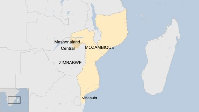 A map of Mozambique