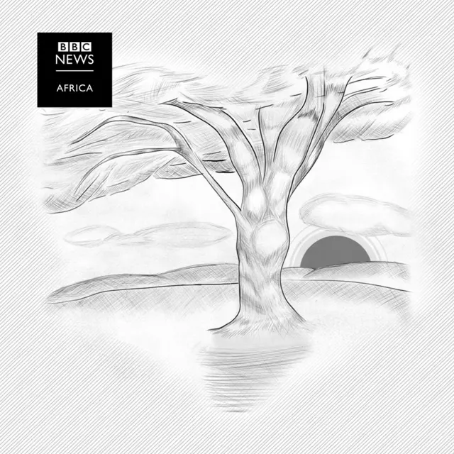 A drawing of sunrise
