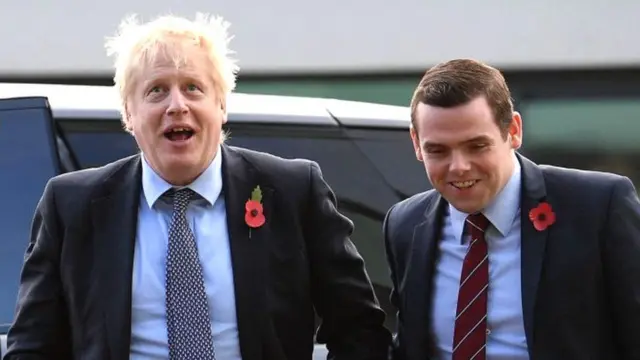 Boris Johnson and Douglas Ross