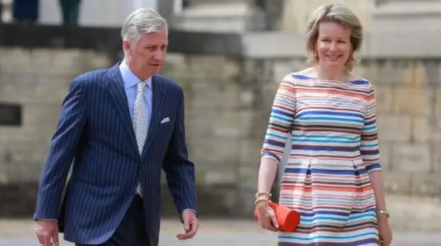 King Philippe and Queen Mathilde - archive photo